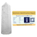 Crystal Heaven Certified Clear Quartz Crystal Tower Obelisk Point For Chakra, Healing And Balancing - AAA Grade Original Certified Gemstone Agate For Reiki Meditation Yoga Spiritual (2-3 Inches)