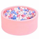 Ball Pits for Toddlers Kids,Kids Round Ball Pit Play Tent, Indoor & Outdoor Round Soft Kids Memory Foam Ball Pit,Ideal Gift Play Toy for Children Toddler Infant Boys and Girls（Balls Not Included）