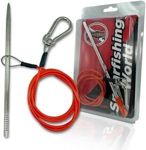 Fish Stringer for Spearfishing with Coated Stainless Steel Cable and Heavy Duty Carabiner