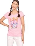 SUGR by Unlimited Women's Regular Fit T-Shirt Pink S