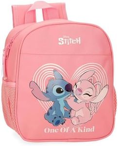 Disney Joumma Stitch One of a Kind Sac à Dos préscolaire Rose 21 x 25 x 10 cm Polyester 5,25 l, One of A Kind, Talla única, Sac à Dos 25