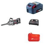 Ingersoll Rand, 20V 1" Impact Wrench, W9691 Long Anvil, with 2X Li-ion Batteries with Boots and Dual Bay Charger, Set