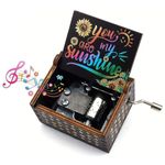 Store2508 Wooden Vintage Hand Cranked Music Box – You are My Sunshine