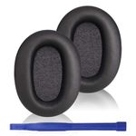 Adhiper WH-CH710N Ear Pads Compatible with Sony WH-CH700N,WH-CH710N,WH-CH720N Headphones, Replacement Ear Pads with Soft Protein Leather and Memory Foam (Black)