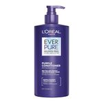 EverPure Sulfate-Free Purple Conditioner for Toning Blonde, Bleached, Brown Highlighted, Silver and Gray Hair, With Purple Pigments, 680ml