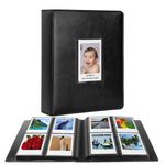 288 Vertical Photos for Instax Mini Photo Album, Front Window, for Polaroid Book Album 2x3 Compatible with Fujifilm Instax Mini 12 11 9 8 40 Film, Polaroid 300, HP Sprocket, K-pop Photocards (Black)