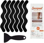 Secopad Patented Anti Slip Shower Stickers 24 PCS Safety Bathtub Strips Adhesive Decals with Premium Scraper for Bath Tub Shower Stairs Ladders Boats (Black)