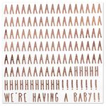 Andaz Press We're Having a Baby! Funny Quotes Cocktail Napkins, Rose Gold Foil, Bulk 50-Pack Count 3-Ply Disposable Fun Beverage Napkins for Baby Shower