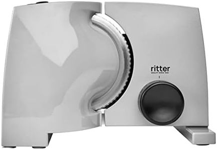 ritter nova 1 Duo Plus Electric Slicer and Cutting Machine Made of Metal with Eco Motor, Made in Germany, Grey