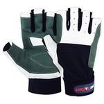 Men's Sailing Gloves White/Blue (Small)