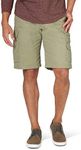 Wrangler Authentics Men's Stretch Twill Cargo Shorts, Aloe, 38