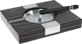 Visol Products VASH902 "Tigress" Wood Cigar Ashtray, Solid Ebony