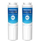 Waterdrop 𝐀𝐥𝐤𝐚𝐥𝐢𝐧𝐞 UKF8001 Refrigerator Water Filter 4, Compatible with Whirlpool EDR4RXD1, EveryDrop Filter 4, Maytag UKF8001AXX-750, UKF8001AXX-200, 𝐄𝐧𝐡𝐚𝐧𝐜𝐞𝐬 𝐩𝐇, WD-F07, 2 Filters