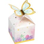 Golden Butterfly Favor Boxes, 8 ct