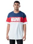 The Souled Store | Official Marvel Logo White Color T-Shirt for Mens | Printed Oversized 100% Cotton T-Shirt Oversized T-Shirts Fashionable Trendy Graphic Prints Pop Culture Merchandise