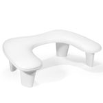 Nail Arm Rest Manicure Hand: U-shaped Arm Rest for Nails Nail Art Tools - Hand Rest for Nails for Nail Table Desk - Nail Hand Rest Nail Tech Supplies for Nail Technician Salon - White