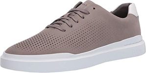 Cole Haan Mens Grandpro Rally Laser Cut Sneaker, Ironstone/White, 10-M US