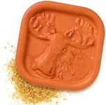 Terra Cotta Brown Sugar Saver | Moose Design | Food-Safe Softener for Cookies, Marshmallows, Dried Fruits & More | Reusable Moisture Keeper by JBK Pottery | Durable & Stylish Kitchen Tool