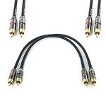 WJSTN RCA to RCA Cable 1ft Stereo A