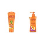 Lotus Herbals Safe Sun 3-In-1 Matte Look Daily Sunblock SPF 40, 100g And Safe Sun UV-Protect Body Lotion For Dry Skin, 250 ml