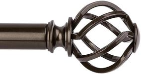 KAMANINA Bronze Curtain Rods for Wi