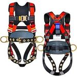 DIJJIG safety harness fall protection harness roofing harness construction harness construction harness fall protection safety harness lanyard arnes de seguridad para construccion OSHA/ANSI Compliant