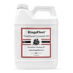 KingsFleet - Traditional Linseed Oil | 32oz | Canadian Made | No Additive Finishing Oil | 100% Natural Alternative | Restore, Protect, and Maintain!