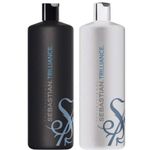 Sebastian Trilliance Shampoo 1000ml & Conditioner 1000ml with Pump Dispensers