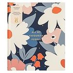 Busy B Large Address Book with Alphabetical tabs, Address Change Stickers & Pocket - Navy Daisy