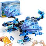 Sillbird Dragon Building Kit, Remote & APP Controlled STEM Projects for Kids Age 6-12, Robot Building Toys Birthday Gifts for Boys Girls Age 6 7 8 9 10 11 12-15, New 2022 (549 Pieces)