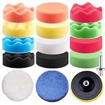 SIQUK 16 Pieces Buffing Pads 3 Inch