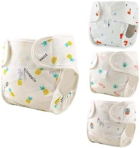 BABESIDE 4 PCS Baby Dolls Diapers Underwear for 17-24 Inch Reusable Doll Diapers Reborn Babys Doll Accessories Fits Baby Doll