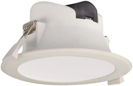 Sal 9W 3/4/5.7K Round Fixed Int Driver Cutout SMD LED Downlight, White, 92 mm