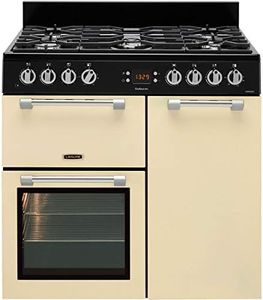 Leisure ck90 °F232 Freestanding Gas Hob a Black, Cream Colour – Kitchen (Kitchen Freestanding, Black, Cream Colour, Buttons, Rotary, Front, Electronic, LED)