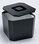 Ice Bucket with Lid, BPA Free, 4.5 Litre Octagonal & Double Walled Insulation, Made in England, Perfect for Home Bars, Pubs, Restaurants, BBQs and Picnics (Black)