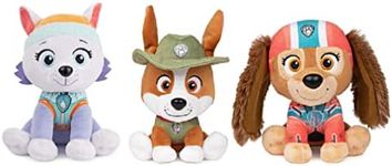 Primitives by Kathy Bundle of 3 GUND Paw Patrol 6" Embroidered Plush Stuffed Animal Characters, Everest, Liberty and Tracker