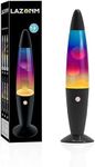 Lazonm Rainbow Magma Lamp with Blac