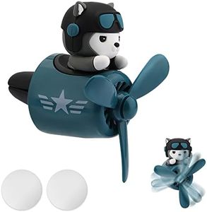 Cute Husky Dog Pilot Car Air Fresheners, Air Vent Clips Cute Cartoon Pilot Rotating Car Diffuser Decorations Interior Aesthetic Car Air Outlet Clips for Car Air Conditioner Women Men