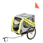 Pro-Tec Bicycle Trailer for Dogs up to 40 kg Trailer Bicycle Trailer Yellow / Blue yellow