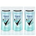 Degree Antiperspirant Deodorant Anti-White Marks & Yellow Stains Black+White, Pure Rain, 72-hour Sweat and Odour Protection, 74g