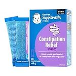 Gerber Supplements for Baby Constipation Relief (GOS FOS), 0-3 Years, For Constipation & Irregularity, No Additives, Colours, Flavours or Artificial Sweetener, Sachets