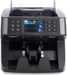 KHIPPUS Money Counter Machine Mixed Bill Denomination, Professional Value Counting, Cash Currency Count, Counterfeit Detector - KHIPPUS Pro5500