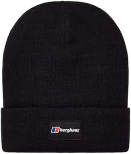 Berghaus Unisex Logo Recognition Beanie, Black/Black, One Size