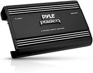 Pyle 2 Channel Car Stereo Amplifier - 4000W Dual Channel Bridgeable High Power MOSFET Audio Sound Auto Small Speaker Amp Box w/ Crossover, Bass Boost Control, Silver Plated RCA Input Output - PLA2678