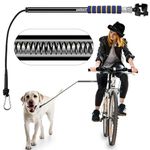 Petbetf Dog Bike Leash -Dog Hands Free Leas | Dog Bike Attachment | Bike Dog Leash Attachment | with Quick Connect Mechanism | Safety Fit for Outdoor | Easy to Installation and Removal (black)