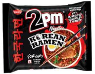 2PM - Korean Ramen Noodles - Including Dehydrated Vegetables & Seaweed - Instant 2X Spicy Ramen - Pack of 8