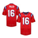 Men 16 Shane Falco Movie Football Jersey The Replacements Jersey Red, Red, 3X-Large