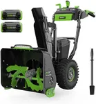 60V Self-Propelled 24-Inch Cordless Snow Blower, 20" Intake Height, 200° Adjustable Chute & 0–80° Deflector, Throws up to 50 ft, LED Headlight, (2) 10Ah Batteries & Charger Included