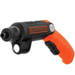 BLACK+DECKER BDCSFL20C-GB Black & Decker BDCSFL20C 3.6v Cordless Pivot Screwdriver 1 x 1.5ah Integrated Li-ion, 3.6 V, Orange