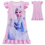 Lovekids Princess Dress for Toddler Girls Cartoon Print Casual Dress for 3-8Y